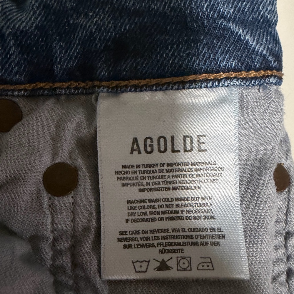 AGOLDE VINTAGE HIGH RISE BOOTCUT ORGANIC COTTON JEANS IN ‘PROPHECY’ - Picture 13 of 16